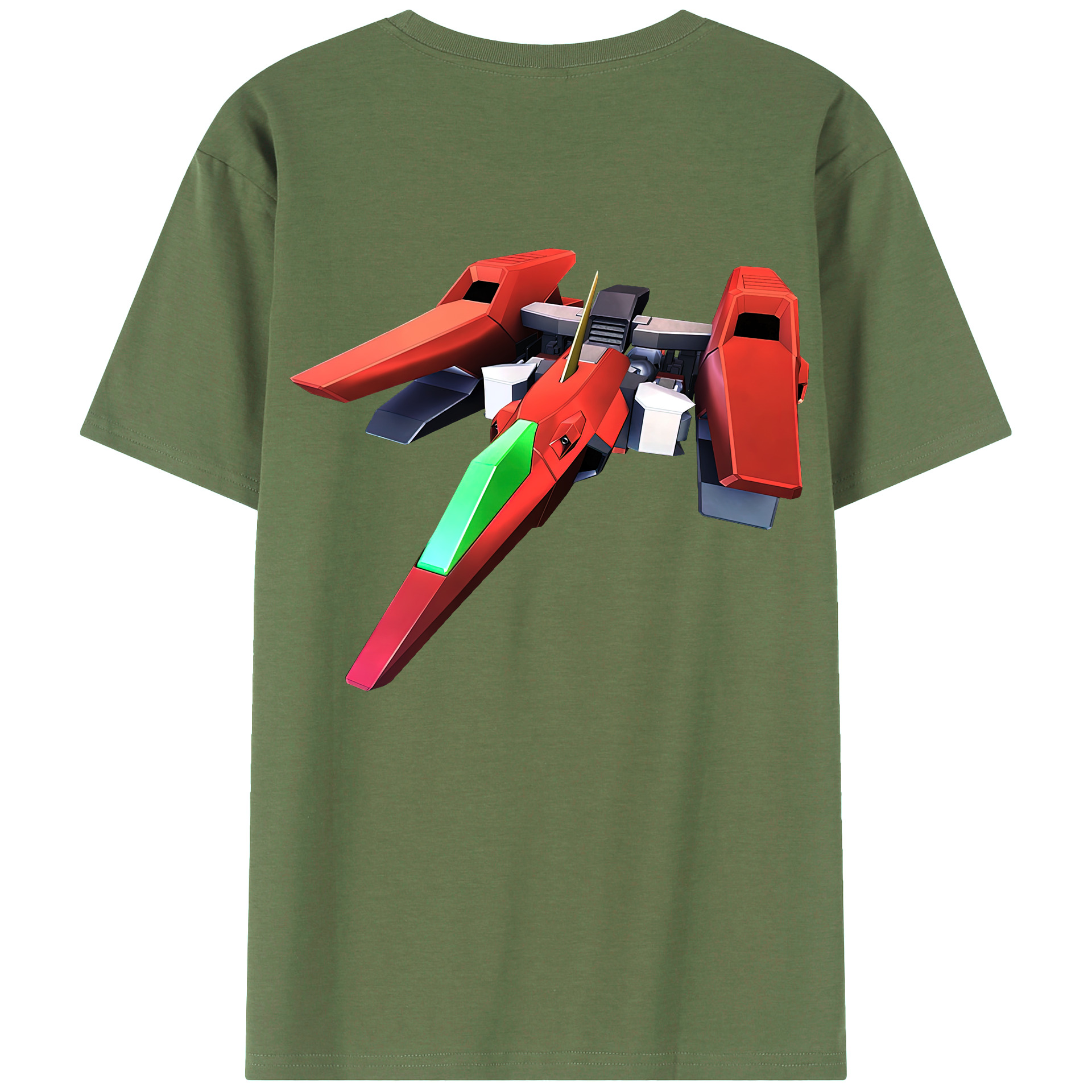 （画像用） 機動戦士ガンダム Mobile Suit Gundam 綿100％ メンズ半袖Tシャツ（バックプリント） 通気性